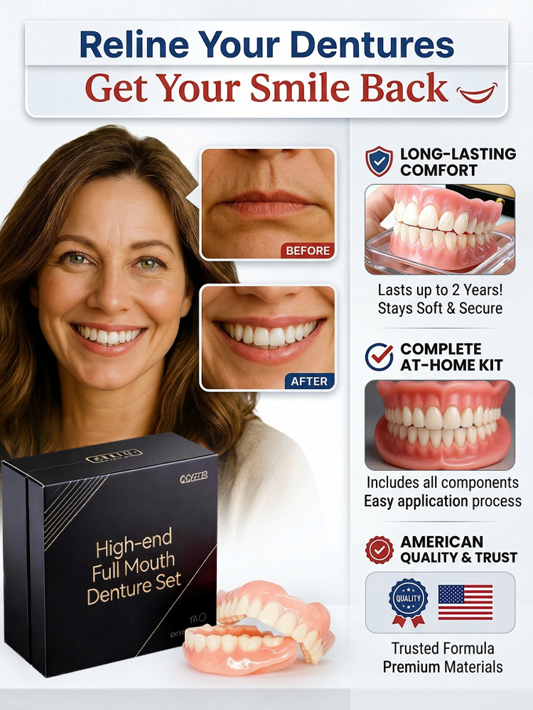 High-end custom-made full dentures【High-end quality, everyone who uses it raves about it!】