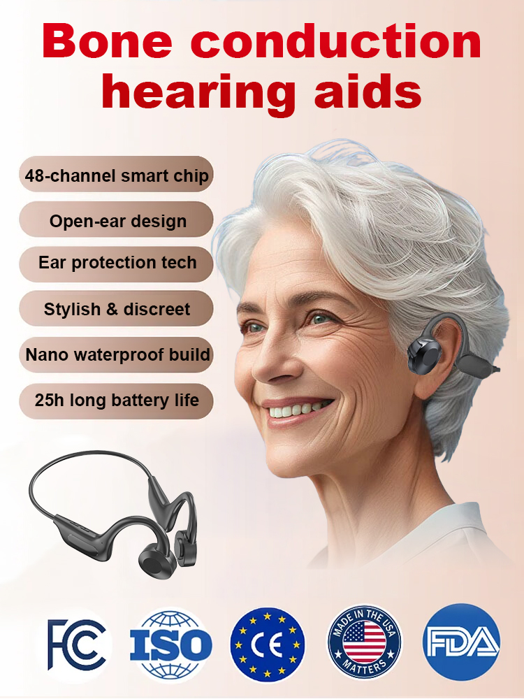 Intelligent AI audio transmission black technology hearing aid headphones
