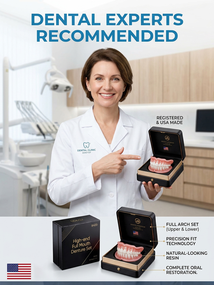 High-end custom-made full dentures【High-end quality, everyone who uses it raves about it!】