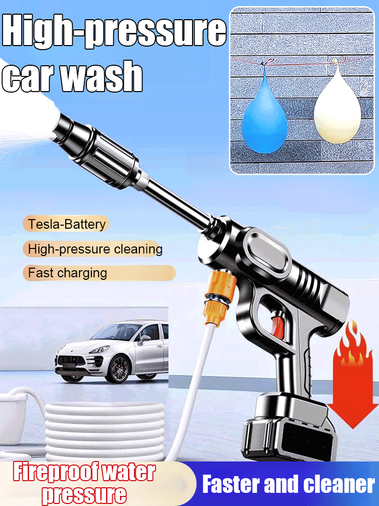 High pressure car wash gun