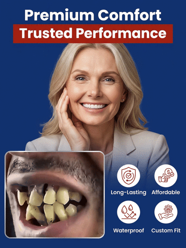 High-end custom-made full dentures【High-end quality, everyone who uses it raves about it!】