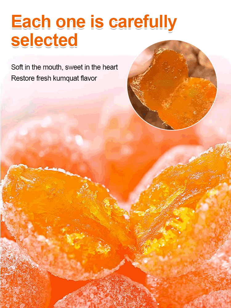  Phlegm resolving and cough relieving rock sugar licorice dried kumquat