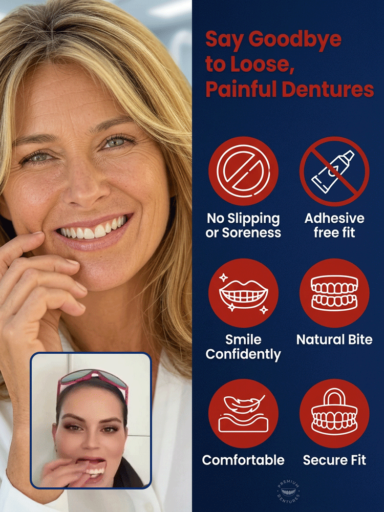 High-end custom-made full dentures【High-end quality, everyone who uses it raves about it!】