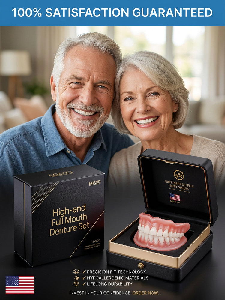 High-end custom-made full dentures【High-end quality, everyone who uses it raves about it!】