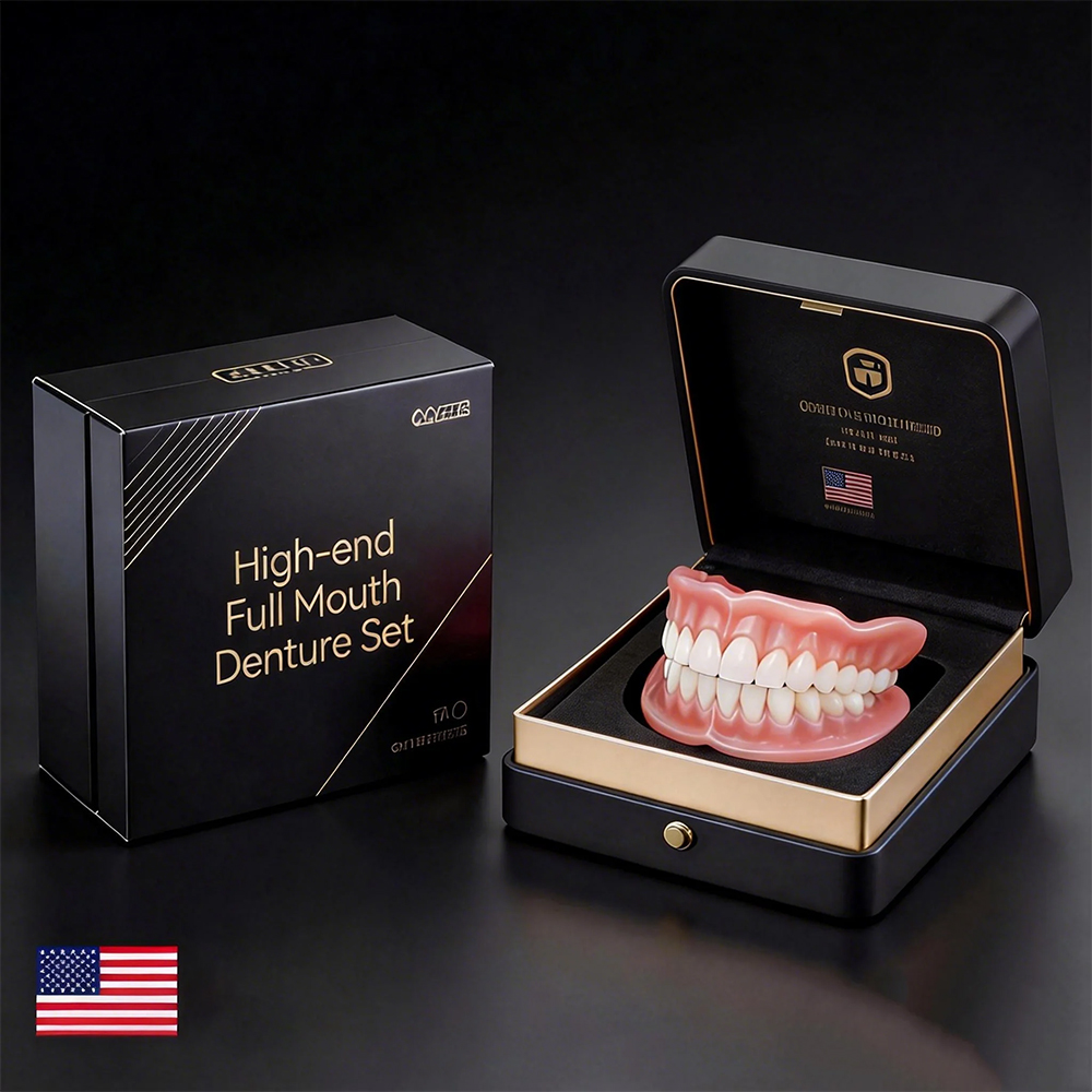 High-end custom-made full dentures【High-end quality, everyone who uses it raves about it!】