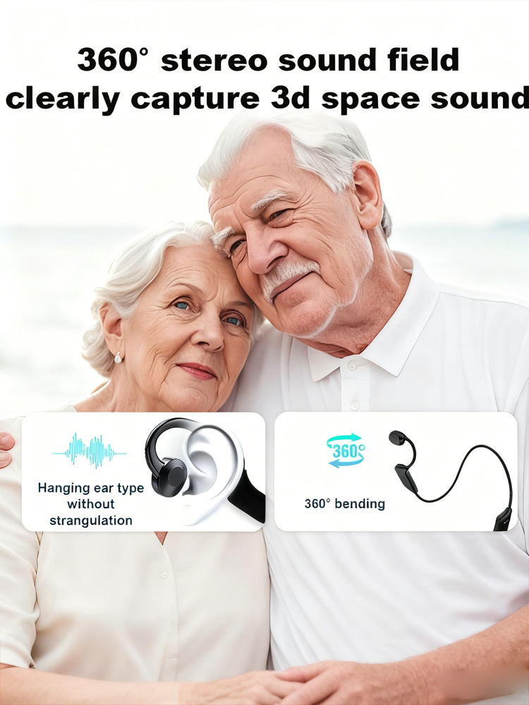 Intelligent AI audio transmission black technology hearing aid headphones