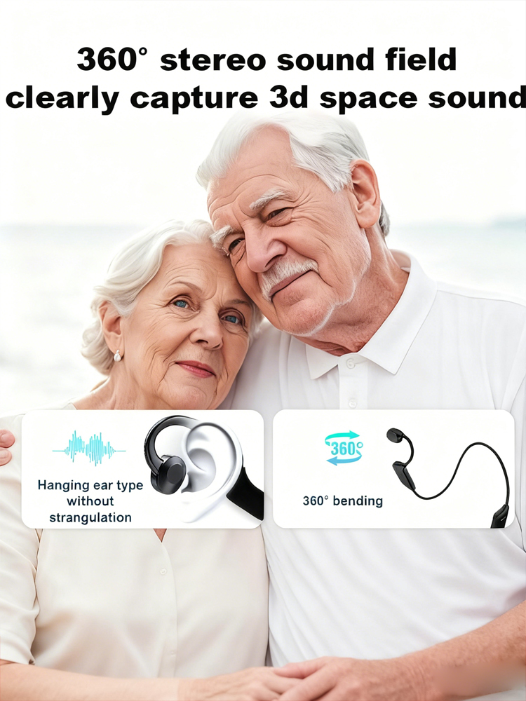 Intelligent AI audio transmission black technology hearing aid headphones