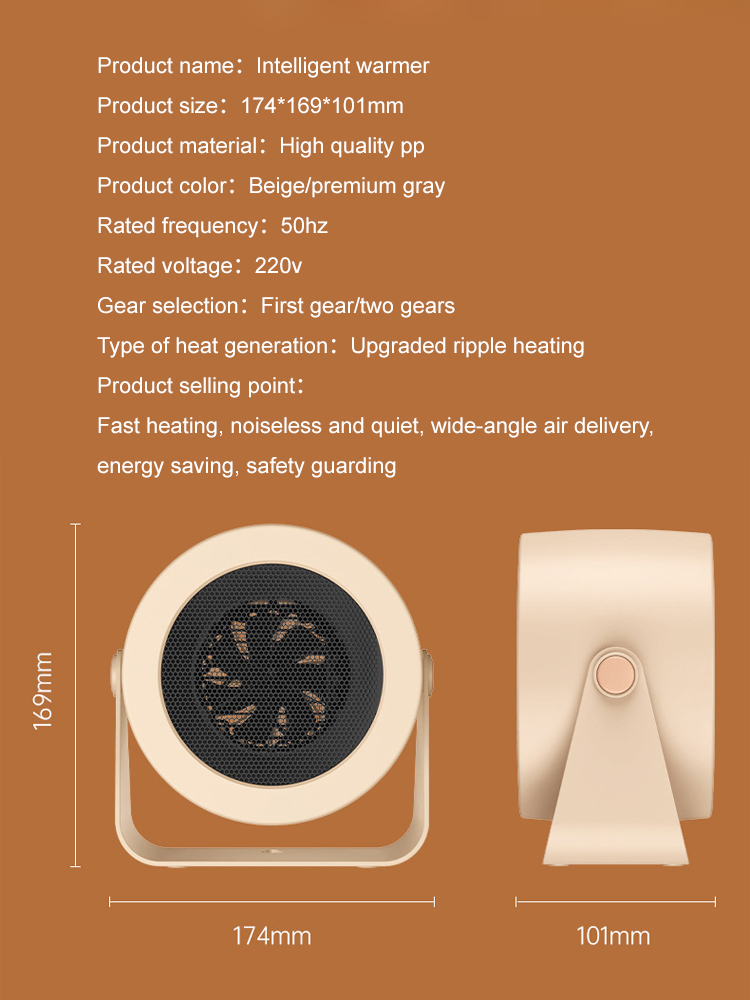 2025 New Fast-Heating Silent Fan Heater