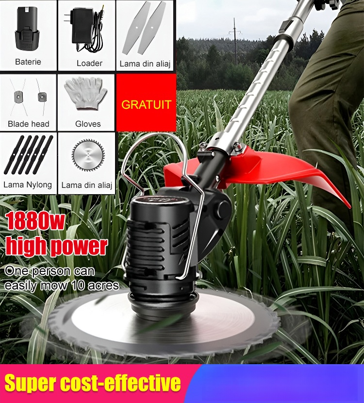 🌳Portable lithium battery garden lawn mower