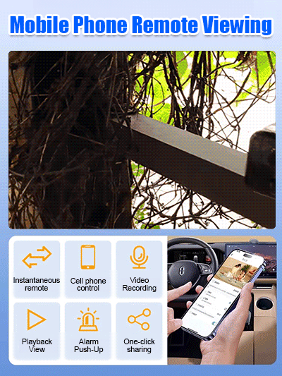 【🔥The most anticipated security technology of the year! 🔥】4G Remote Intelligent Surveillance Camera【👍Connects to multiple mobile phones, high-definition video, real-time transmission! Automatic identification and automatic alarm! 👍】