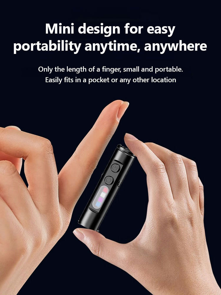 Multi-functional keychain flashlight