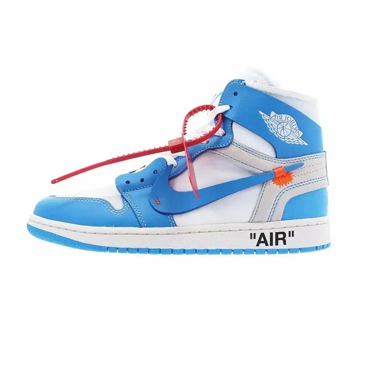 🎁🎁🎁【入手困難】🌹『緊急値下げ！』💯Off-White x Air Jordan 1 Retro High OG "UNC"OWジョイントノースカロライナブルー🎈🎈🎈