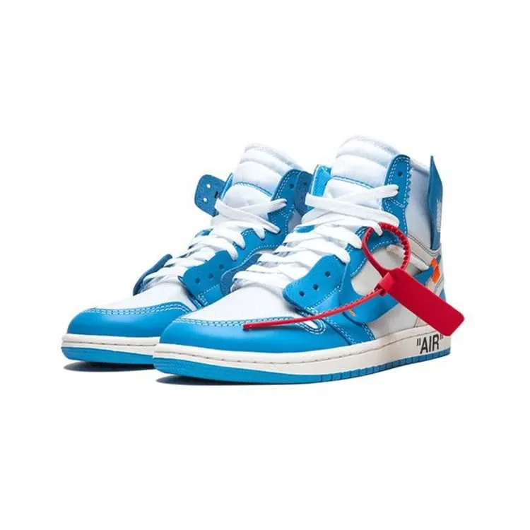 🎁🎁🎁【入手困難】🌹『緊急値下げ！』💯Off-White x Air Jordan 1 Retro High OG "UNC"OWジョイントノースカロライナブルー🎈🎈🎈