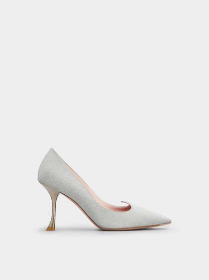 「アイ ラブ ヴィヴィエ」パンプス 85 mm シルバー