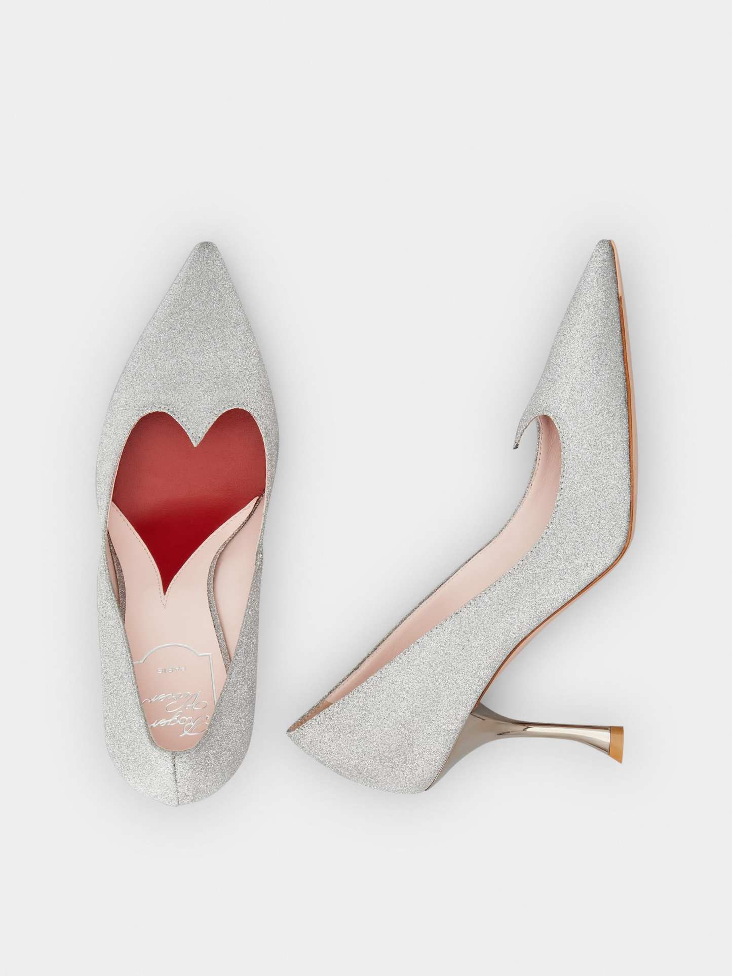 「アイ ラブ ヴィヴィエ」パンプス 85 mm シルバー