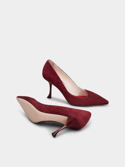 アイ ラブ ヴィヴィエ パンプス 85 mm ボルドー