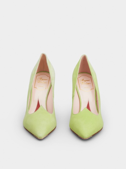 アイ ラブ ヴィヴィエ パンプス 85 mm グリーン