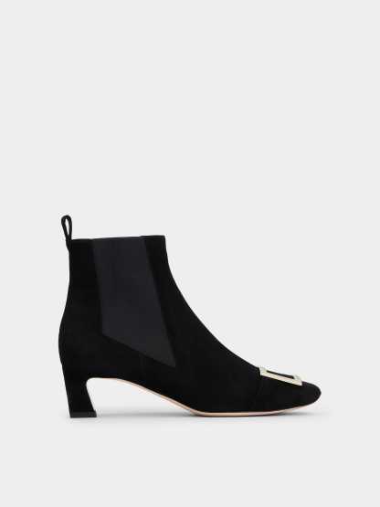 チェルシー トランペット アンクルブーツ 45 mm ブラック