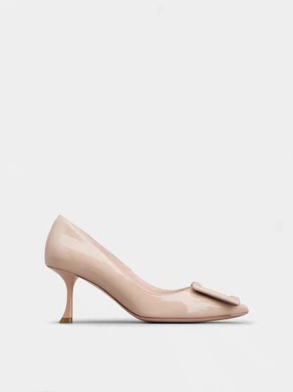 「ヴィヴ イン ザ シティ」 パテントレザー パンプス 65 mm ピンク