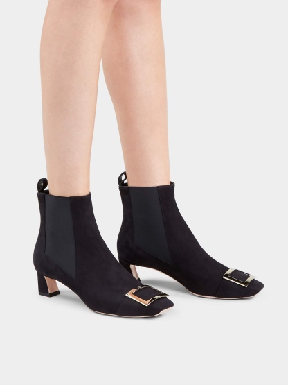 チェルシー トランペット アンクルブーツ 45 mm ブラック