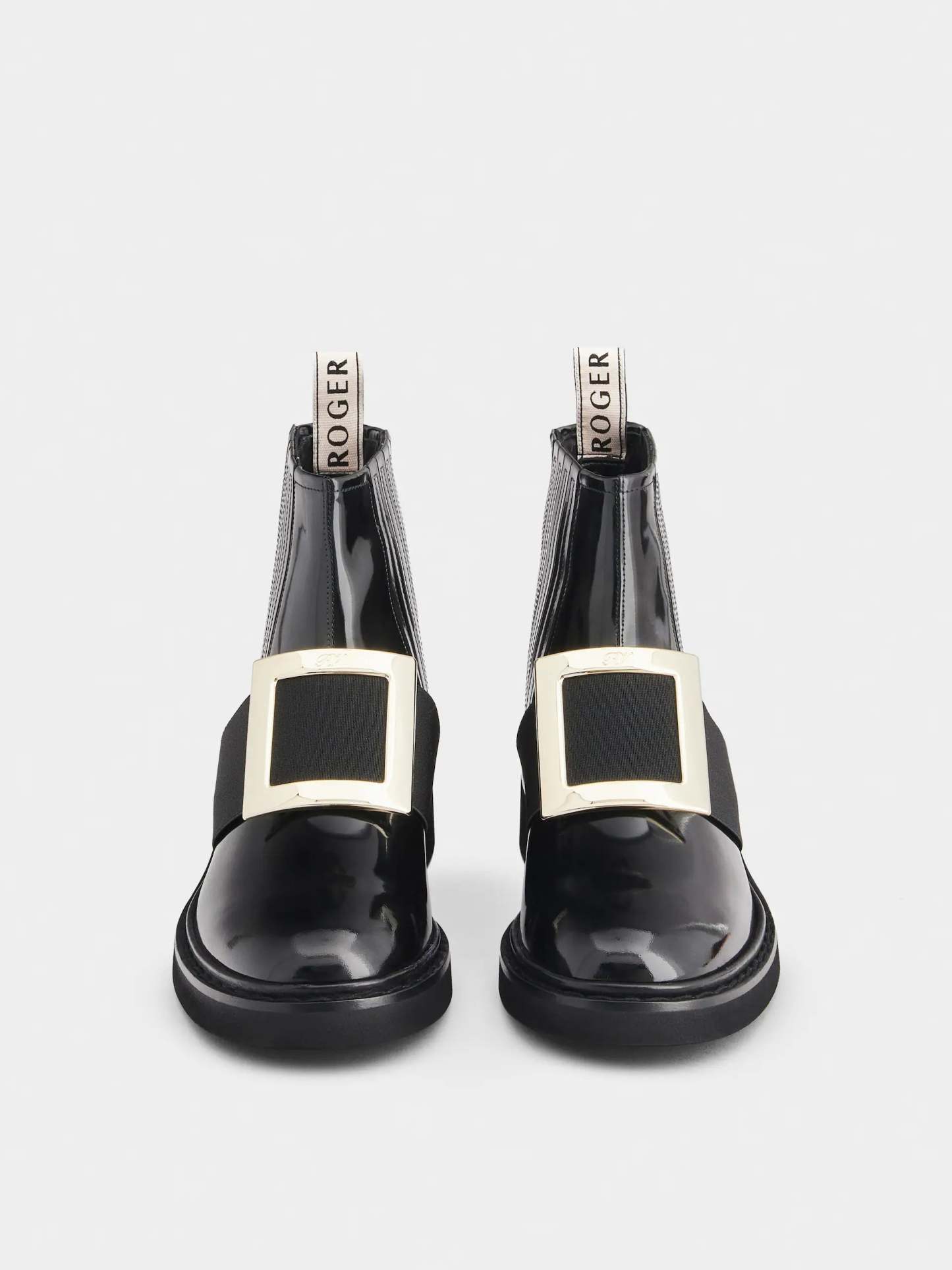 チェルシー ヴィヴ レンジャー メタル バックル アンクルブーツ 25 mm ブラック