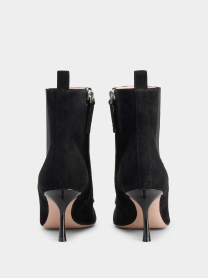 「ヴィヴ イン ザ シティ」スエード ブーティ 65 mm ブラック