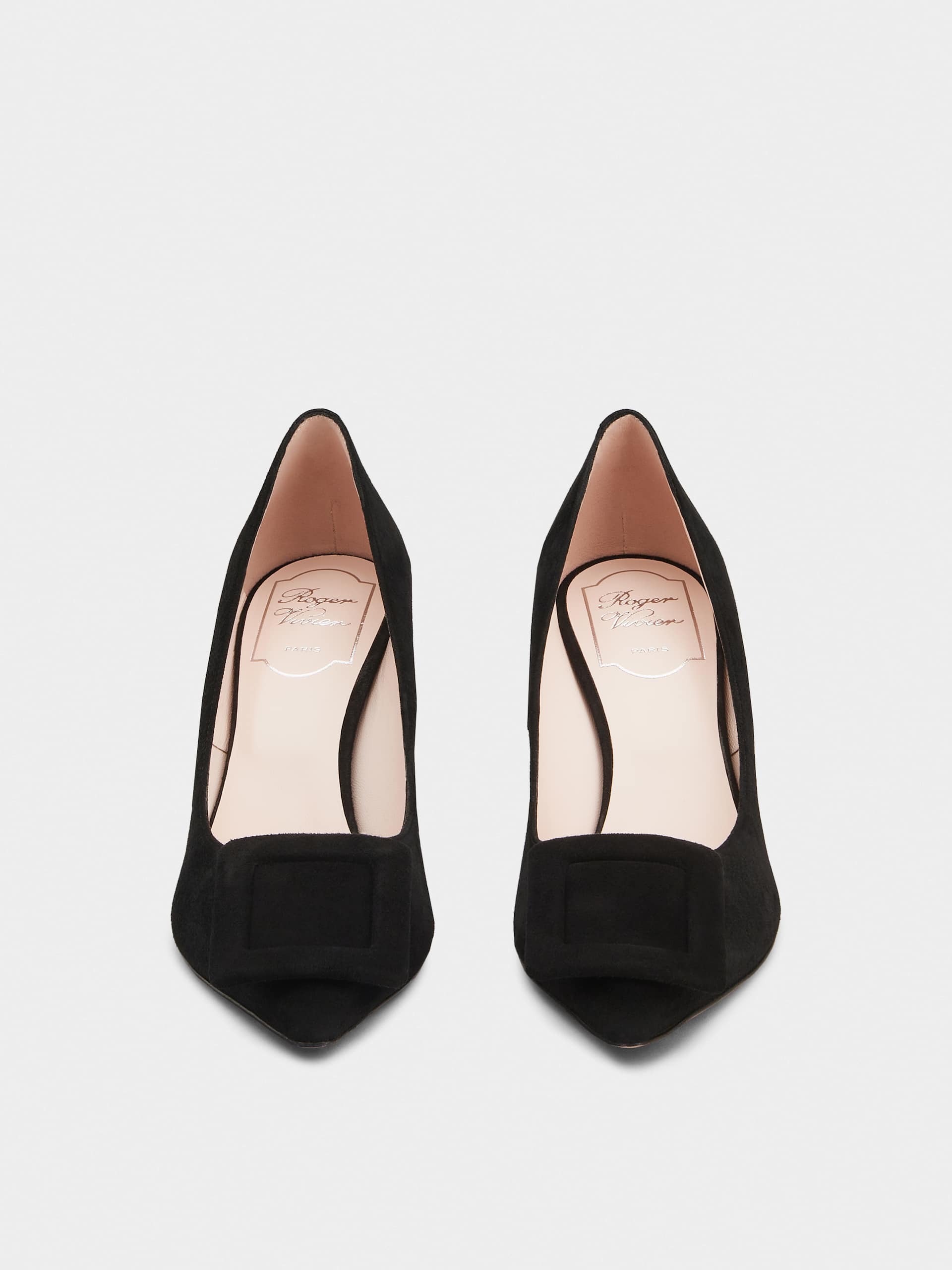 「ヴィヴ イン ザ シティ」 スエード パンプス 65 mm ブラック