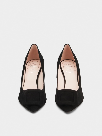 「ヴィヴ イン ザ シティ」 スエード パンプス 65 mm ブラック