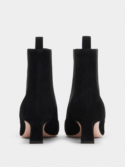 チェルシー トランペット アンクルブーツ 45 mm ブラック