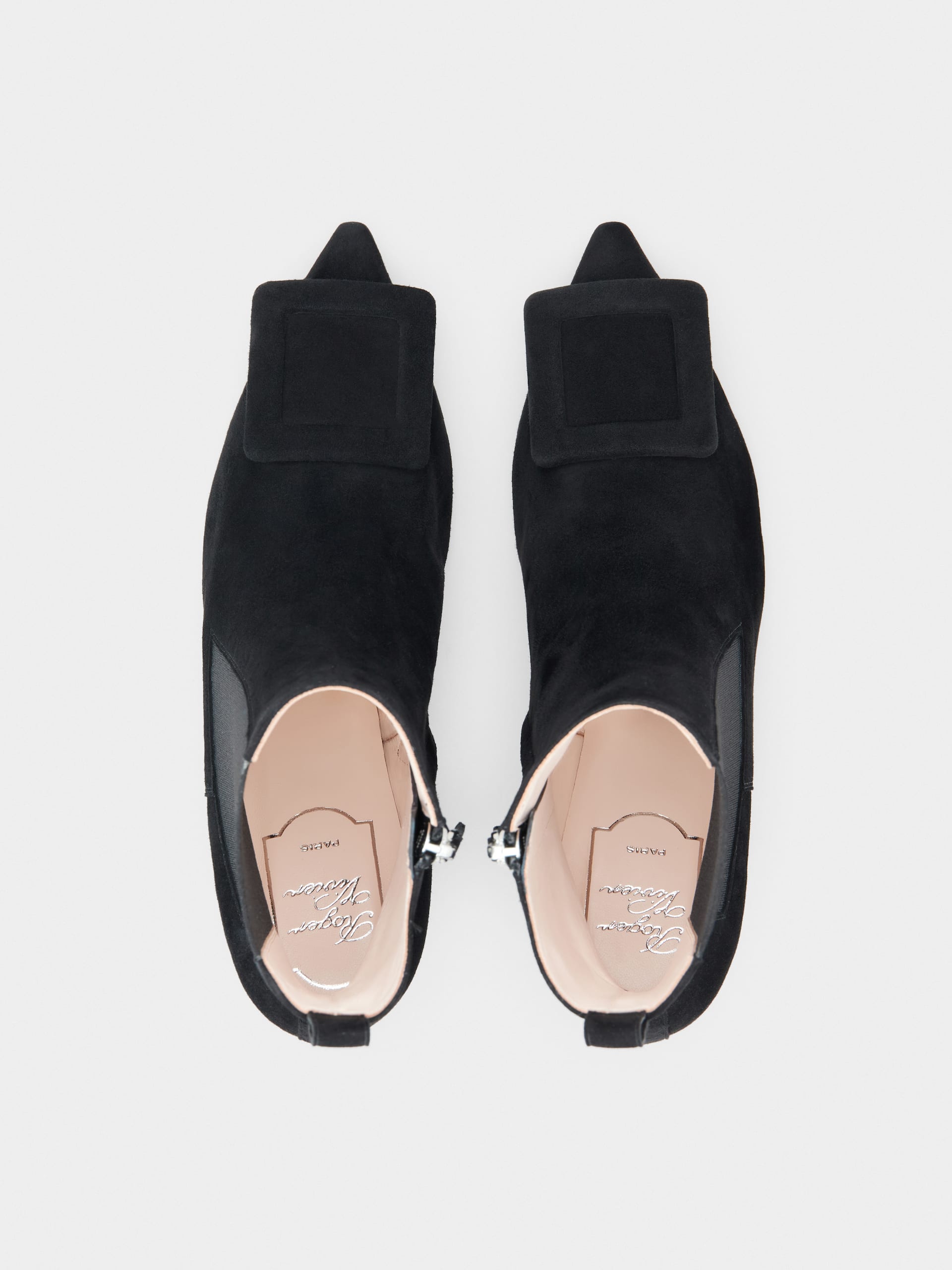 「ヴィヴ イン ザ シティ」スエード ブーティ 65 mm ブラック