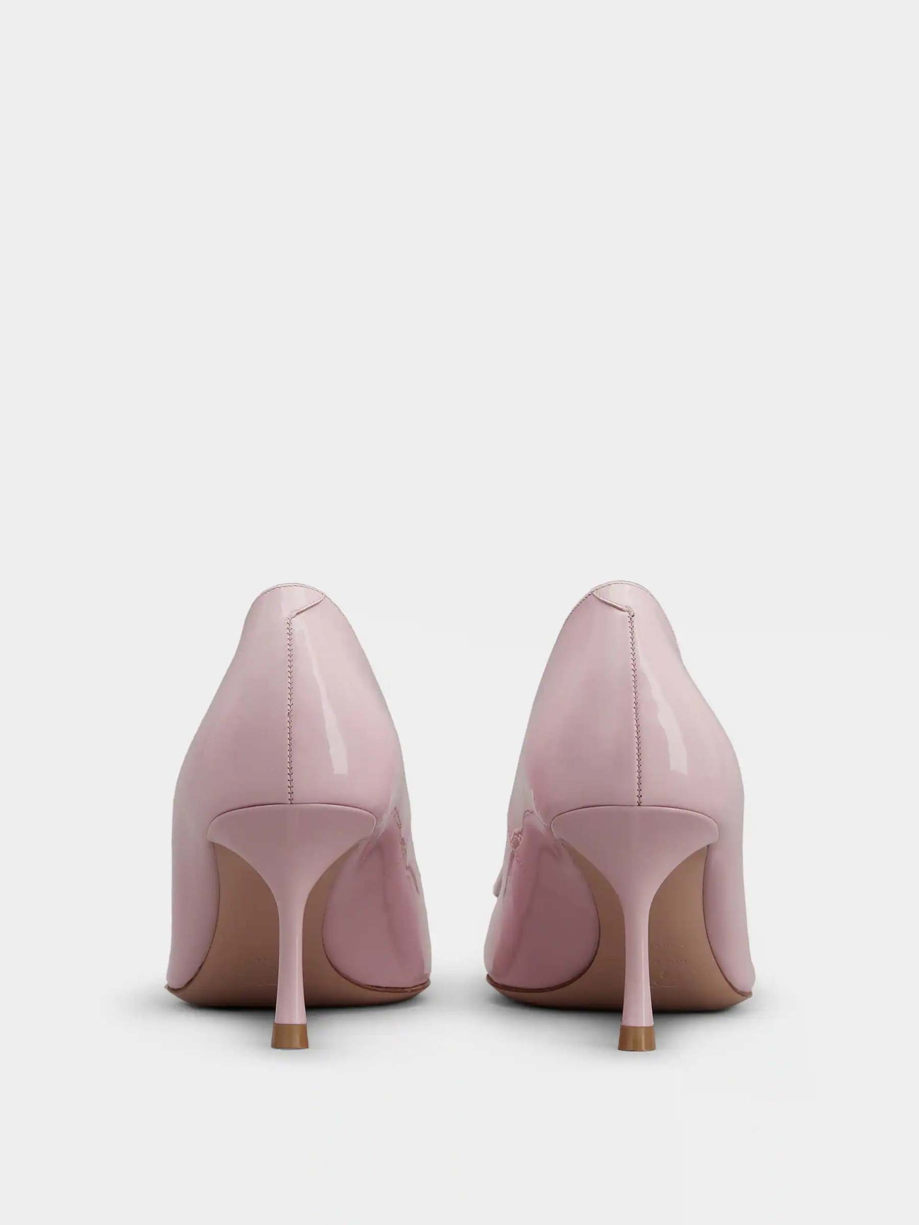 「ヴィヴ イン ザ シティ」 パテントレザー パンプス 65 mm ピンク