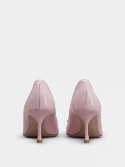 「ヴィヴ イン ザ シティ」 パテントレザー パンプス 65 mm ピンク