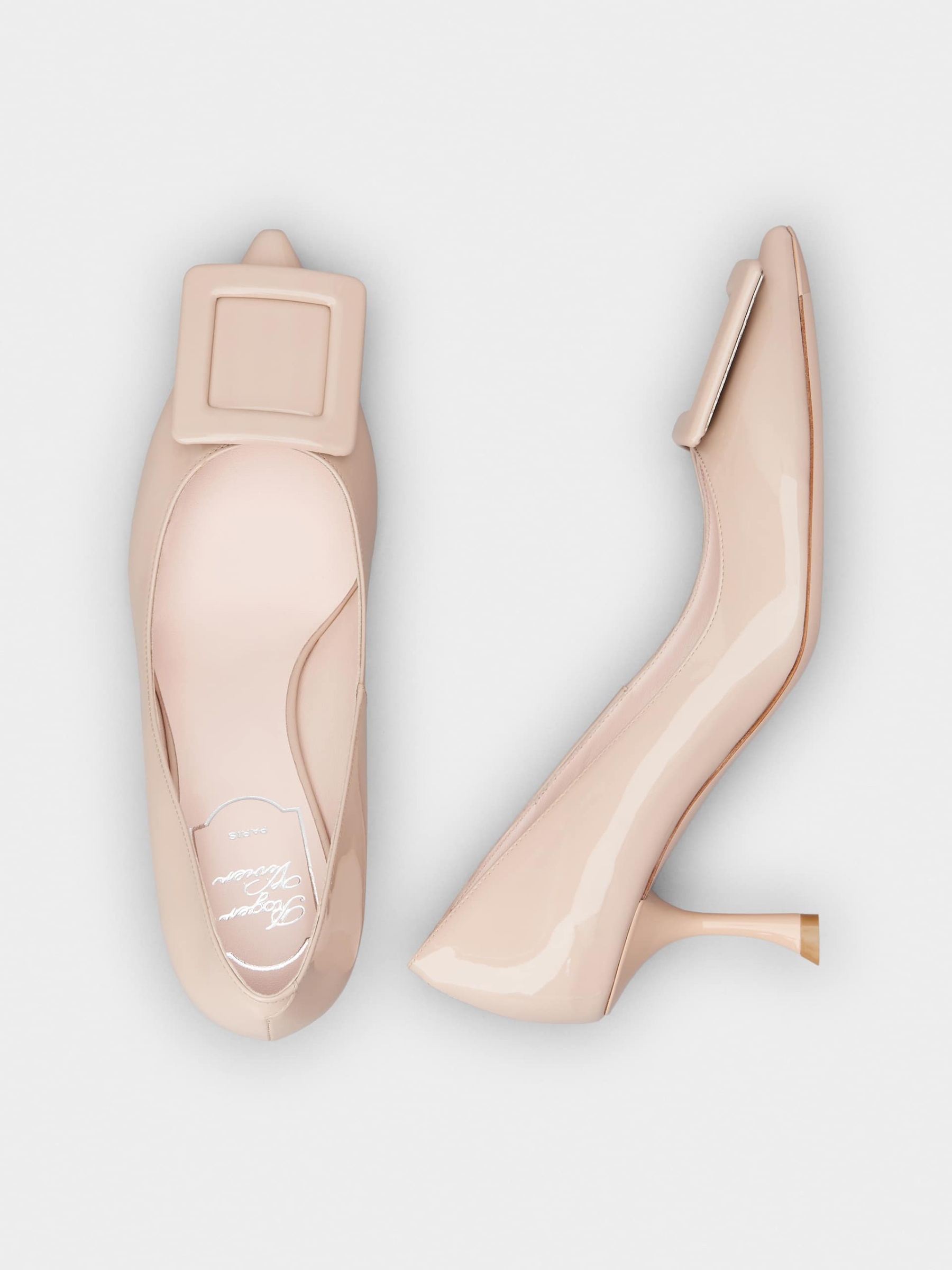 「ヴィヴ イン ザ シティ」 パテントレザー パンプス 65 mm ピンク