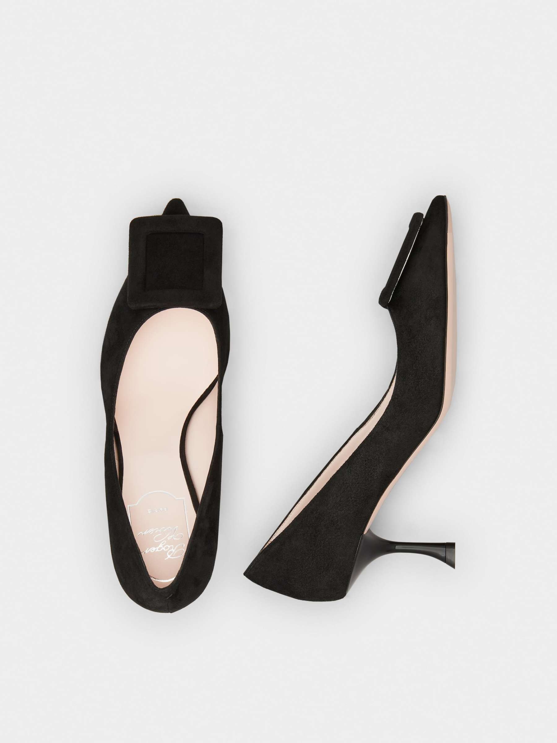 「ヴィヴ イン ザ シティ」 スエード パンプス 65 mm ブラック