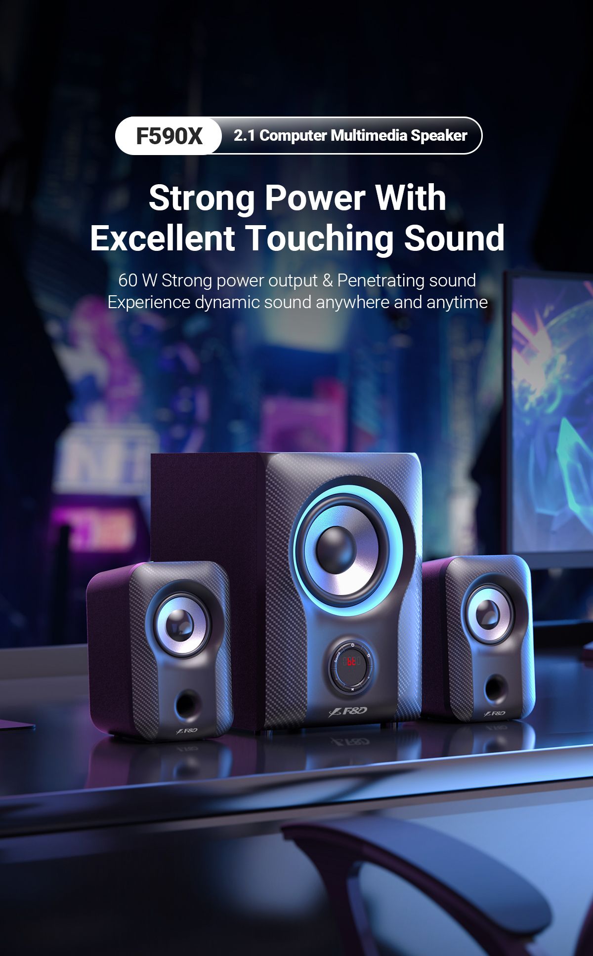 F590X 2.1 Multi-media Speaker