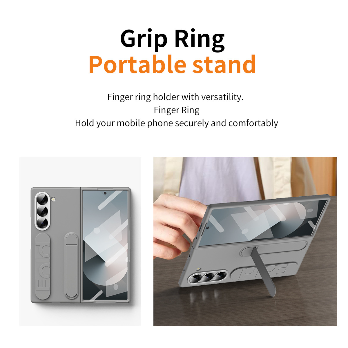 เหมาะสำหรับ Samsung Z Fold6/5/4/3 สายรัดข้อมืออย่างเป็นทางการแนวตั้งเคสโทรศัพท์มือถือ