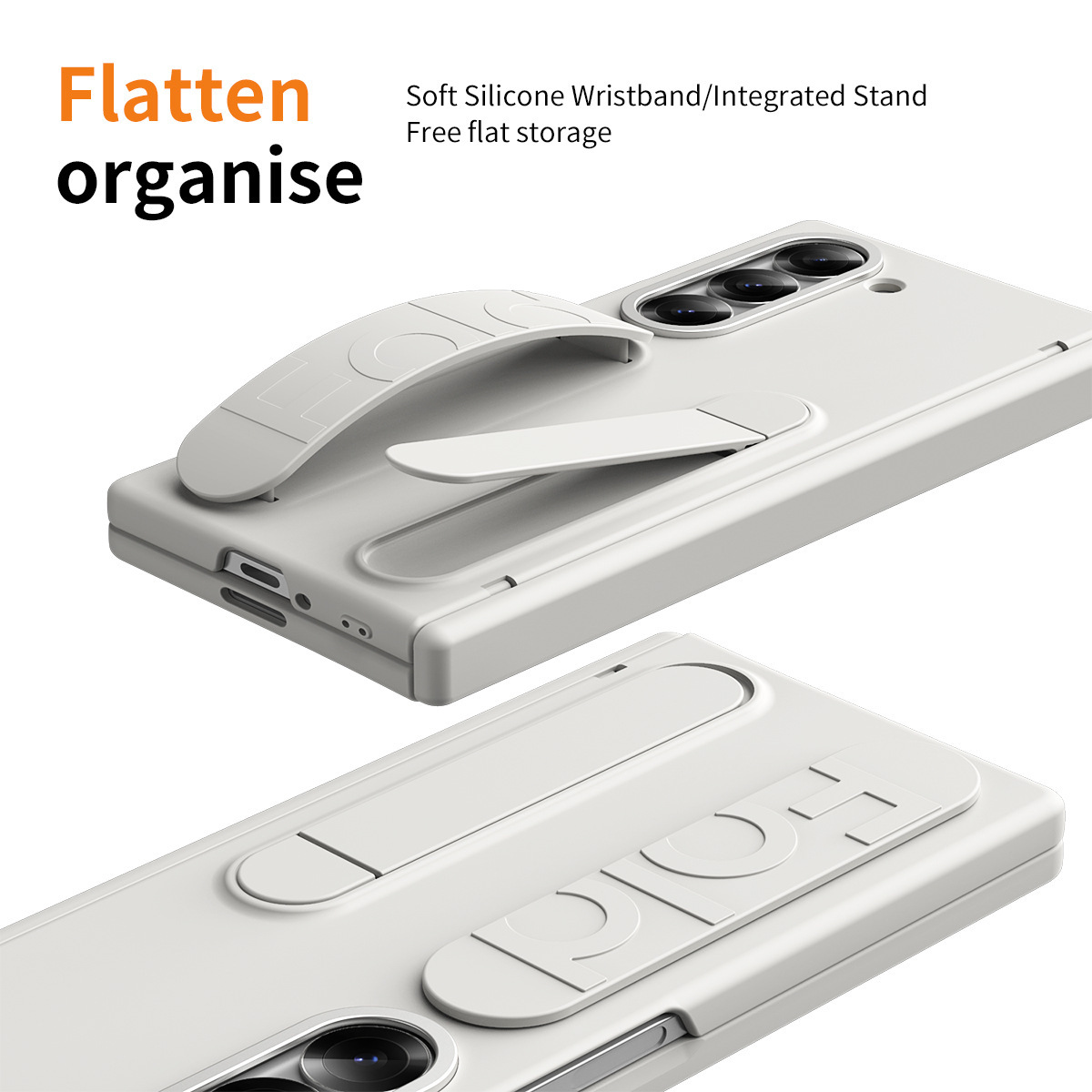 เหมาะสำหรับ Samsung Z Fold6/5/4/3 สายรัดข้อมืออย่างเป็นทางการขาตั้งแนวตั้งพร้อมเคสโทรศัพท์ช่องเสียบปากกาแบบบานพับ