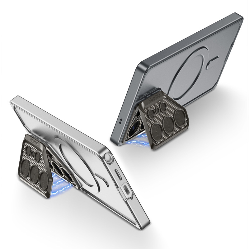 適用於三星S25Ultra/S24U/S23U新款鏡頭支架磁吸無線充手機殼