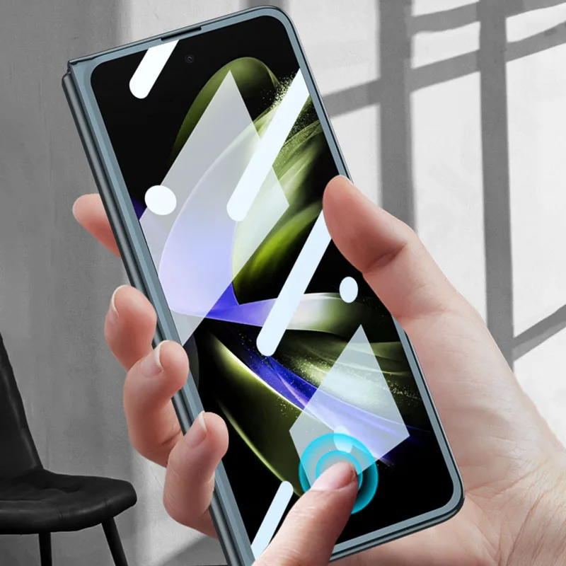 เหมาะสำหรับ Samsung Z Fold5/4/3 เคสป้องกันกระจก Phantom เคลือบด้วยไฟฟ้า