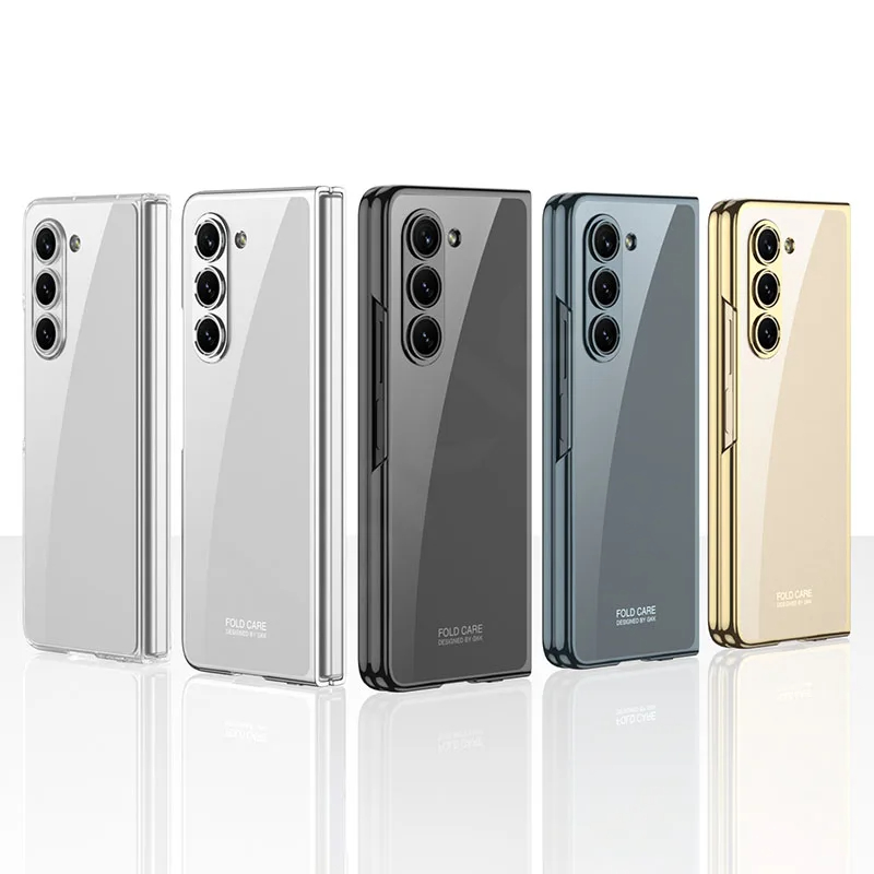 เหมาะสำหรับ Samsung Z Fold5/4/3 เคสป้องกันกระจก Phantom เคลือบด้วยไฟฟ้า