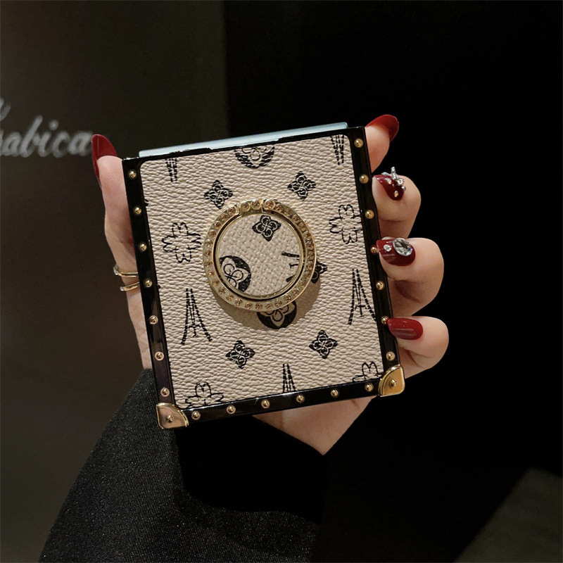 New Luxury Bezel Stand Case for Samsung Galaxy Z Flip4 Flip3 5G