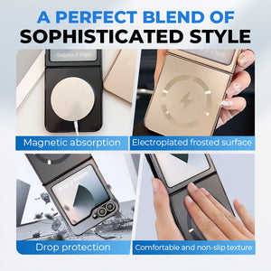 Electroplated Frosted Magnetic Case Cover for Samsung Flip Series