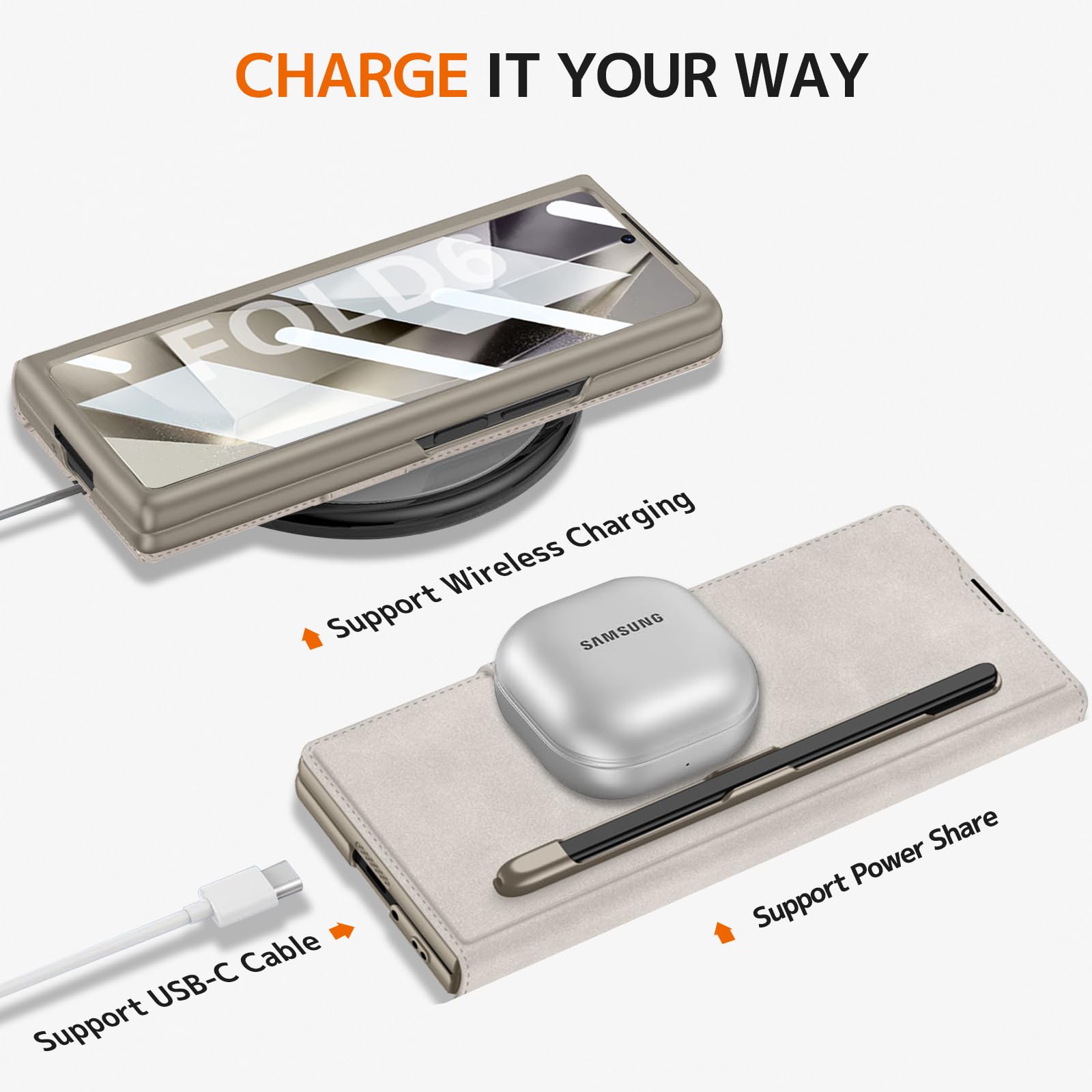 適用於三星 Galaxy Z Fold7/6/5/4/3鎧甲翻蓋帶筆槽全包保護套