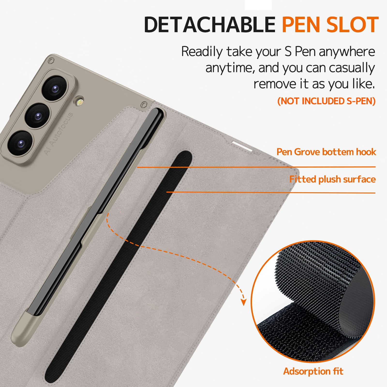 適用於三星 Galaxy Z Fold7/6/5/4/3鎧甲翻蓋帶筆槽全包保護套