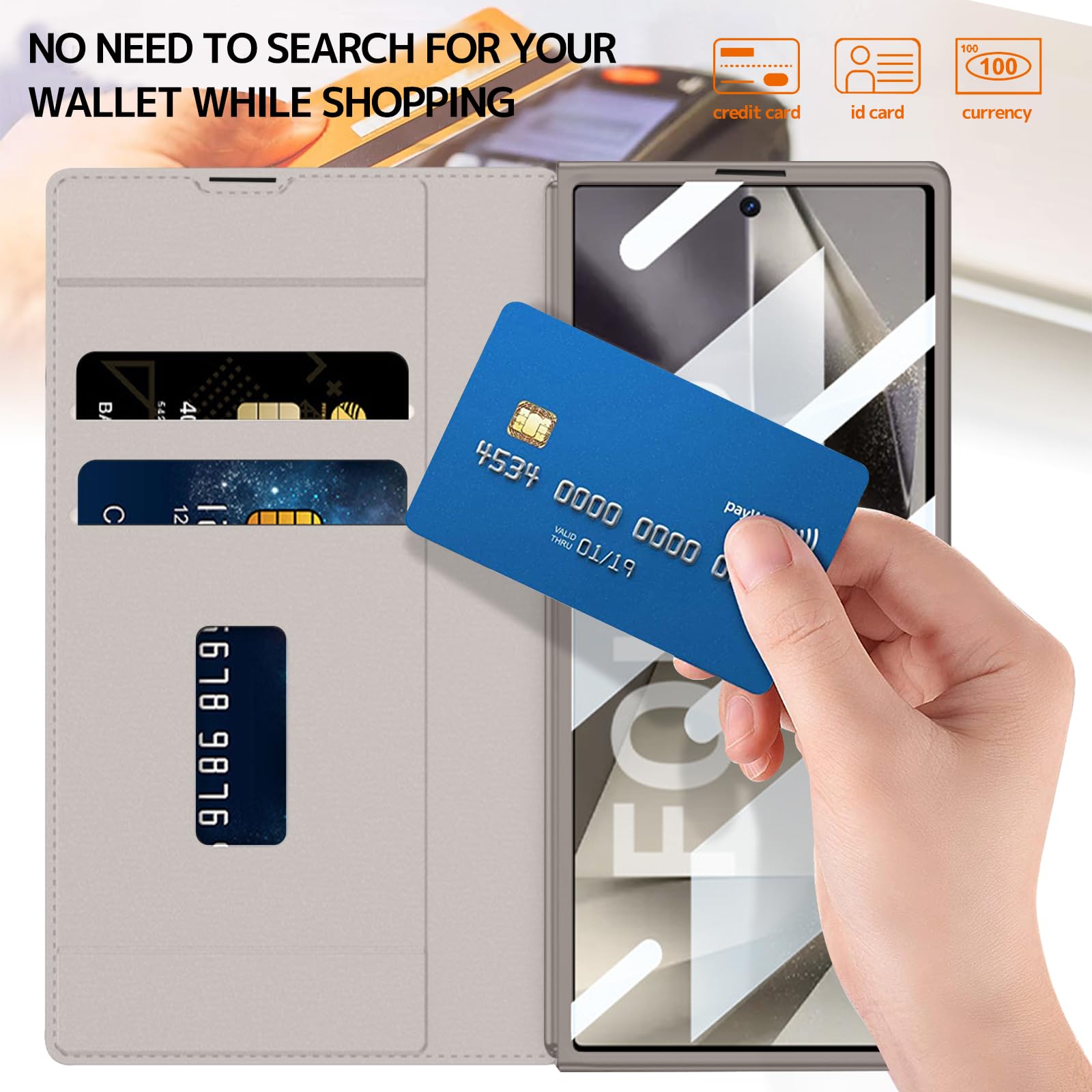 適用於三星 Galaxy Z Fold7/6/5/4/3鎧甲翻蓋帶筆槽全包保護套