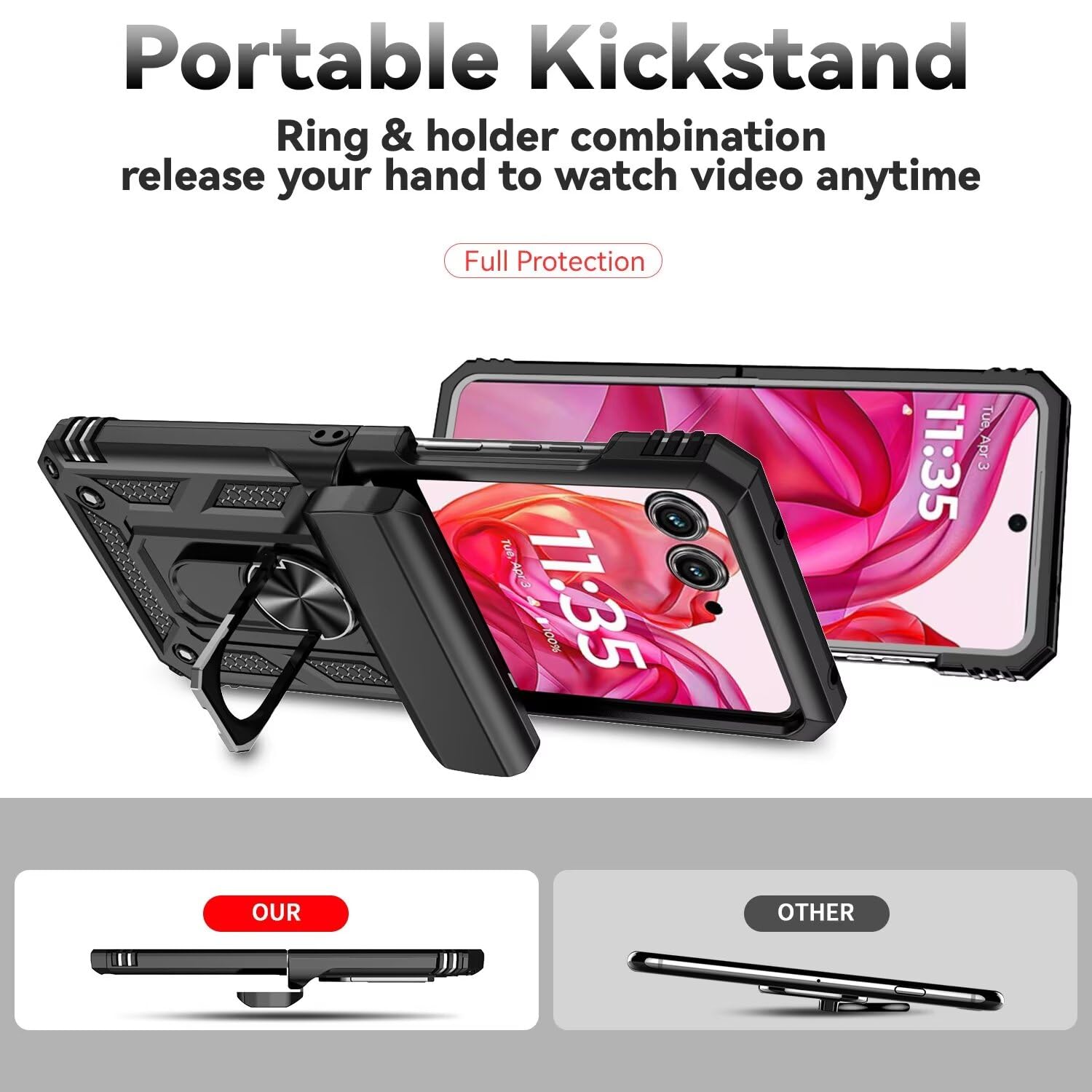 適用於三星Z Flip7/6/5/4軍士推窗防指紋保護殼