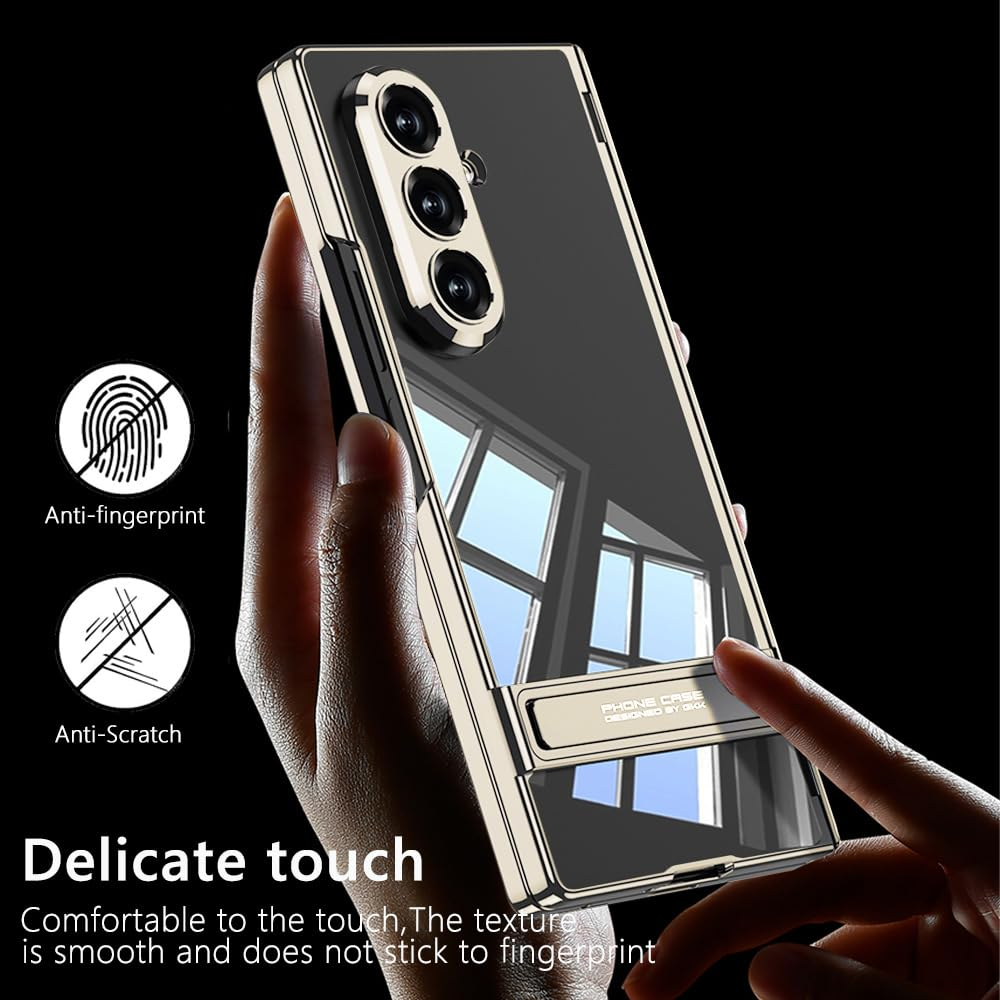 適用於三星Z Fold7/6/5/4/3透明凱旋支架保護殼