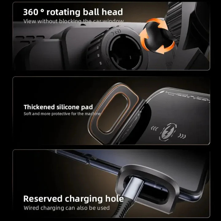 360度旋轉無線車載支架，折疊屏大屏通用版