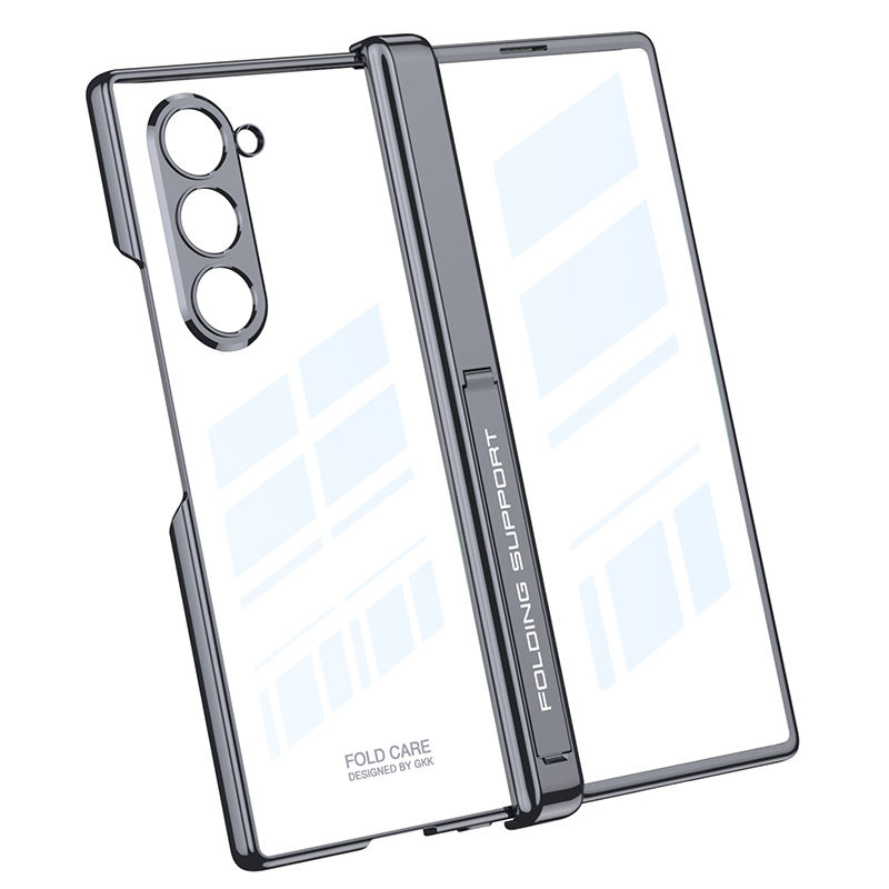 เหมาะสำหรับ Samsung Z Fold6 เคสโทรศัพท์มือถือแบบบานพับโปร่งใสแบบใหม่ที่รวมทุกอย่าง