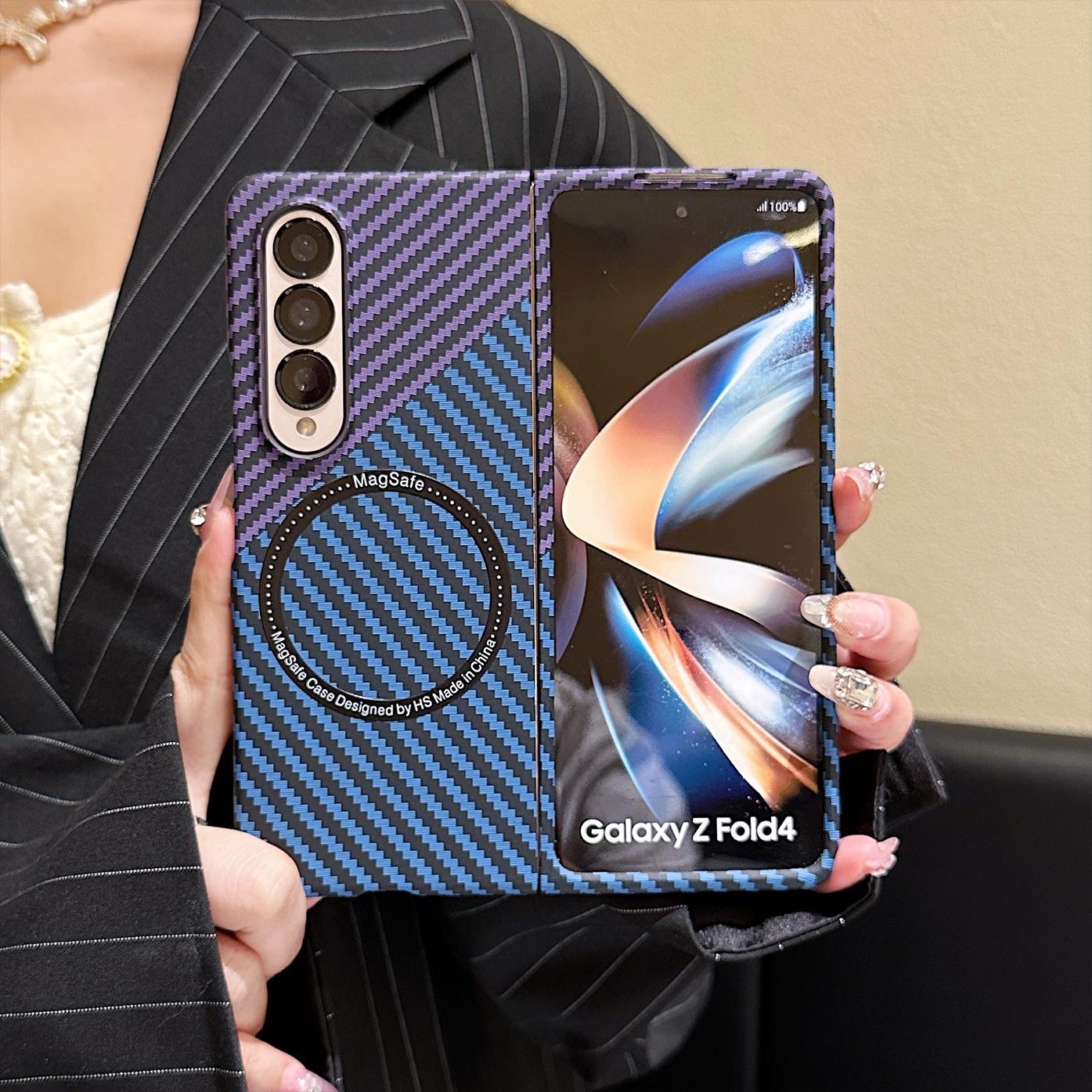 Suitable for Samsung Z Fold new wireless charging fashion mobile phone case
